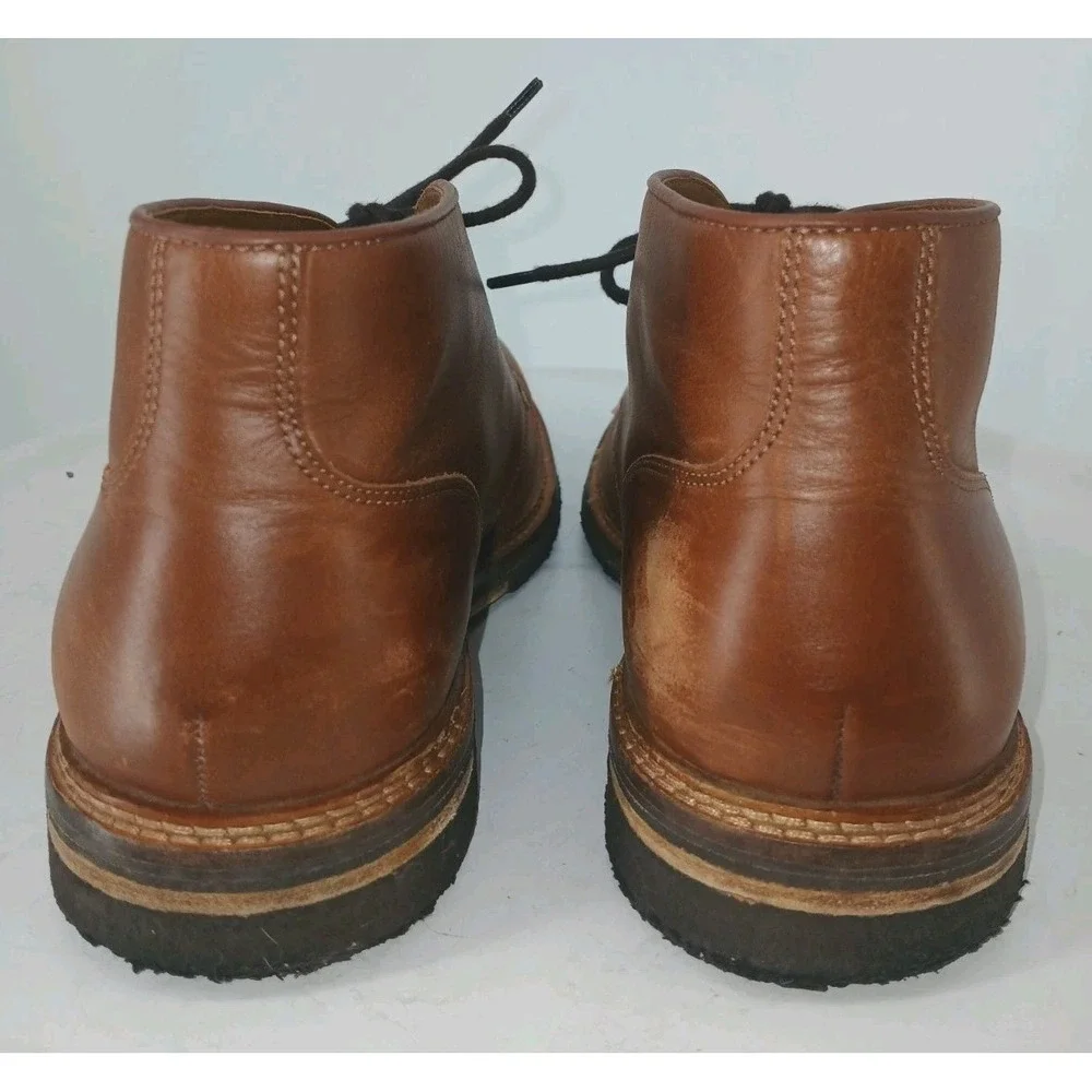 Johnston & Murphy Ankle Boots Mens Size 10M Brown Leather Chukka Lace Up C117